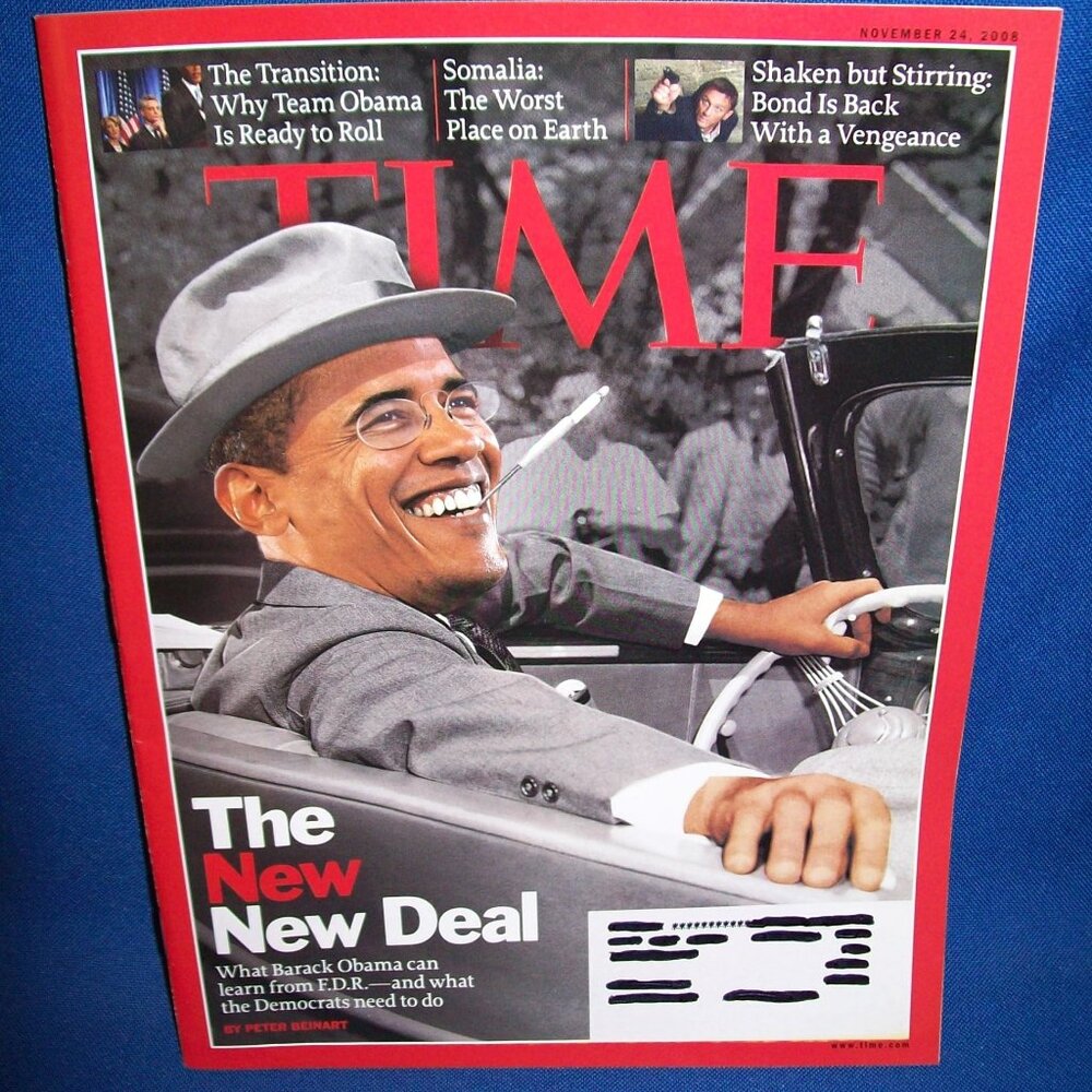 Vintage TIME MAGAZINE-BARACK OBAMA -THE NEW NEW DEAL